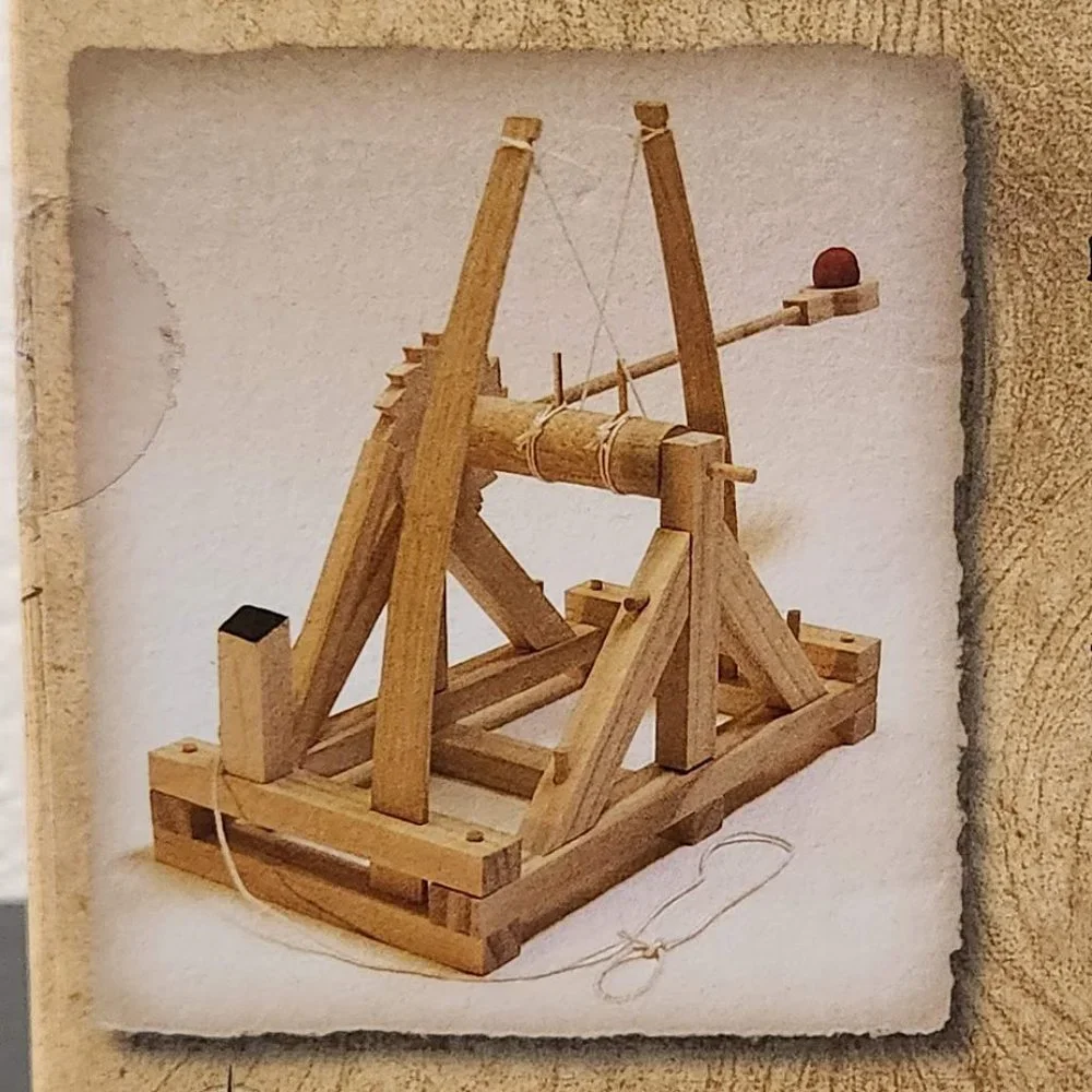NEW Wood Leonardo da Vinci Catapult Model Craft Kit School History Engineering